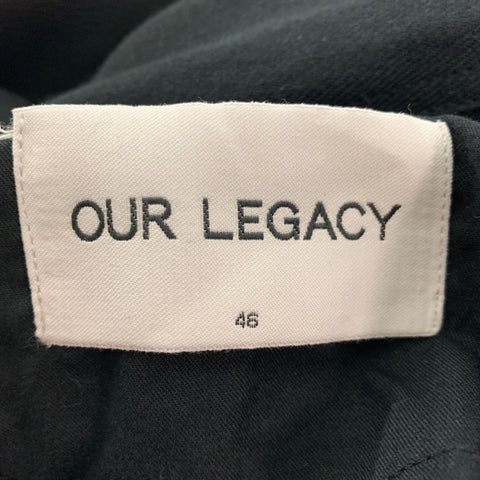 OUR LEGACY Size 38 Black Wool Blend Single Breasted Suit