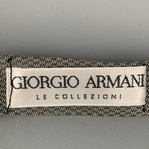 GIORGIO ARMANI Grey Blue Nailhead Silk Cummerbund Bow Tie Set
