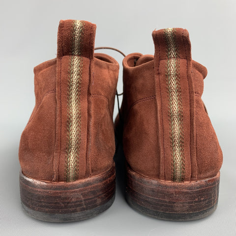 SARTORI GOLD Size 11 Brick Antique Lace Up Boots