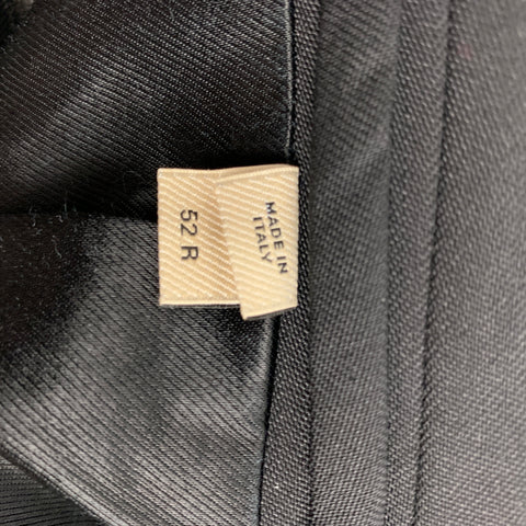 BURBERRY LONDON Size 42 Black Wool Mohair Tuxedo Sport Coat