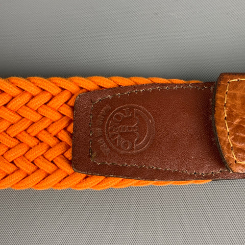 TORINO Size 32 Orange Braided Belt