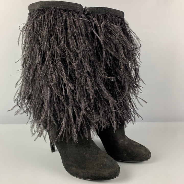 MICHAEL by MICHAEL KORS Size 7.5 Black Suede Pull On Asha Boots
