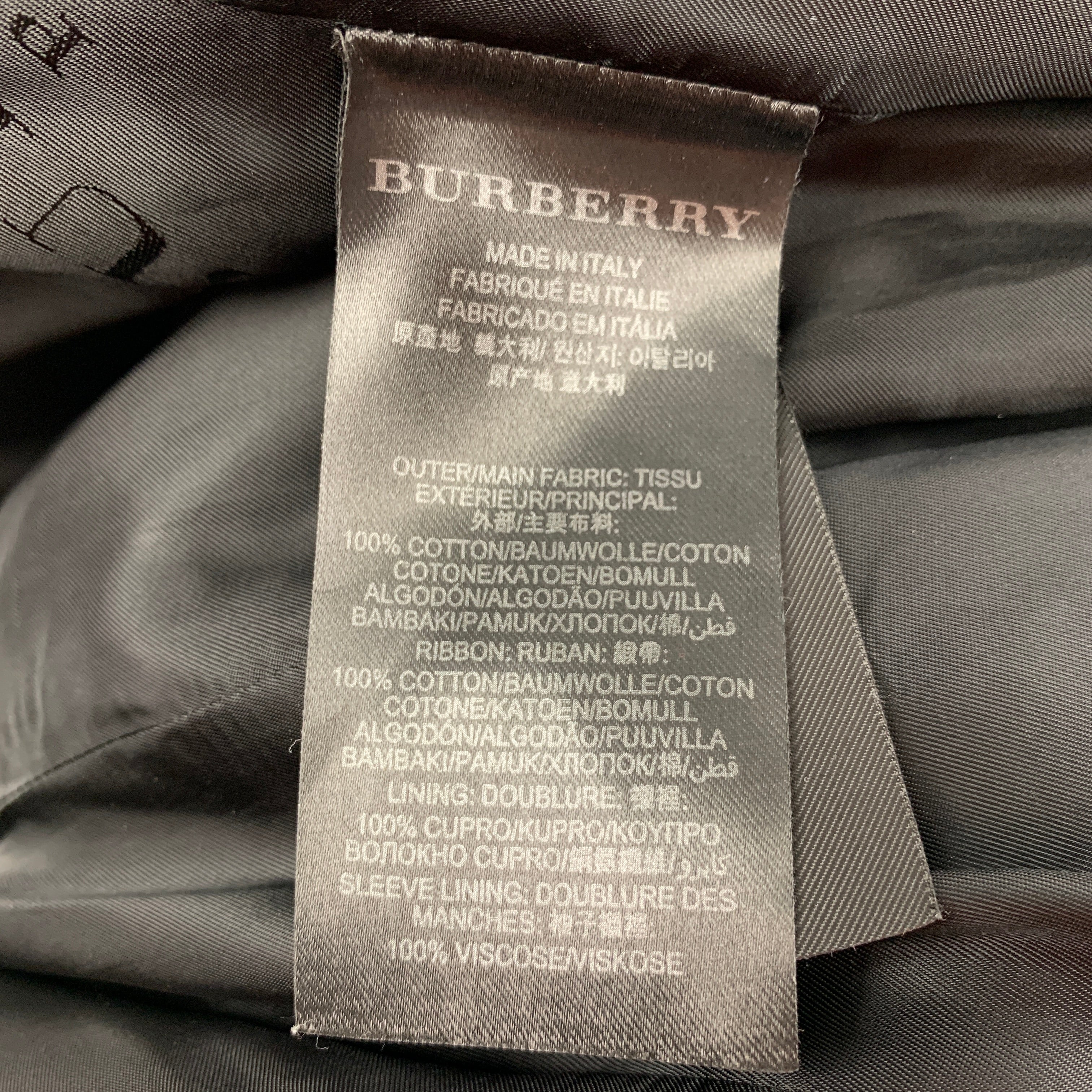 トップス BURBERRY PRORSUM SIZE S Burberry Prorsum Trench Cotton Blend Trench Coat Size 0
