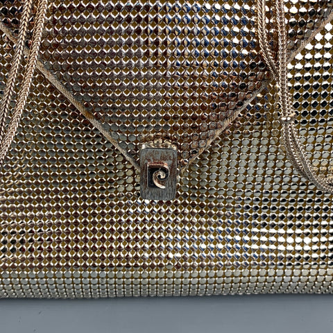 Vintage PIERRE CARDIN Silver Mesh Metal Evening Handbag
