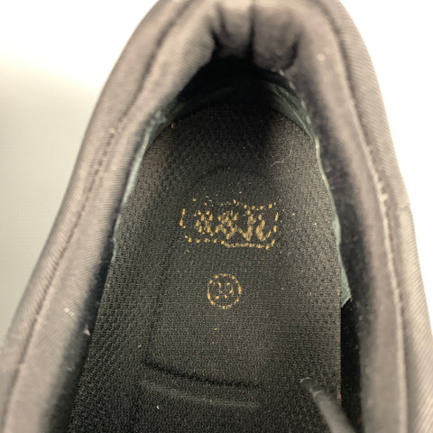 ASH Zapatillas sin cordones de nailon blanco y negro talla 9