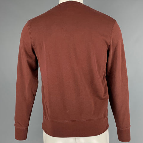 ACNE STUDIOS Size XS Brown Cotton Crew-Neck Sweatshirt