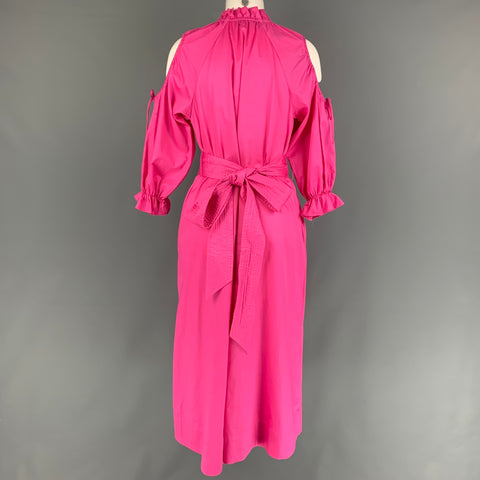 CYNTHIA ROWLEY Size XS Pink Cotton Belted Dress