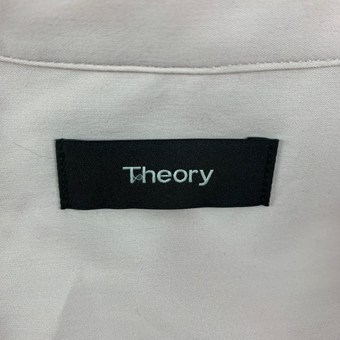THEORY Size XS Blush Cotton Blend Button Down Long Sleeve Shirt