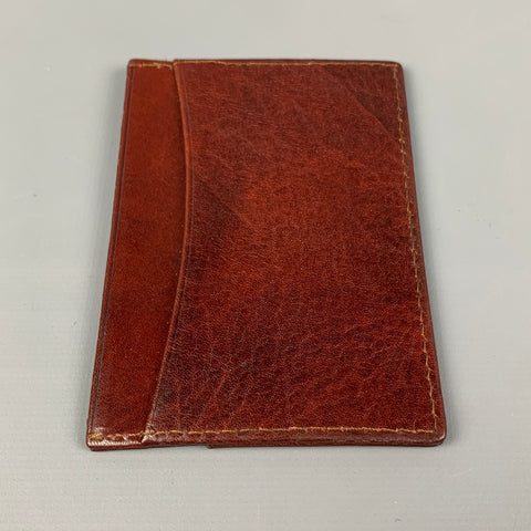 F.A.M Brown Leather Card Holder Wallet
