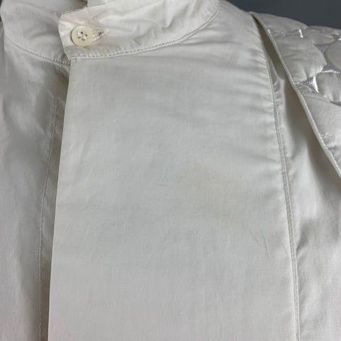 JORDANLUCA Camisa Manga Larga Arnés Algodón Acolchado Blanco Talla L