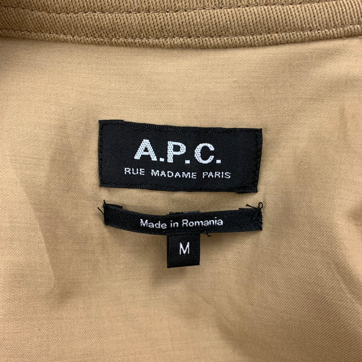 A.P.C. M Size M Khaki Cotton Linen Jacket