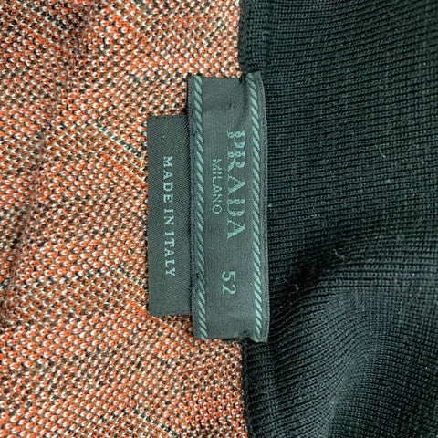 PRADA Polo con botones de lana con estampado multicolor talla L
