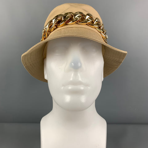MICHAEL by MICHAEL KORS Size One Size Beige Gold Canvas Hat
