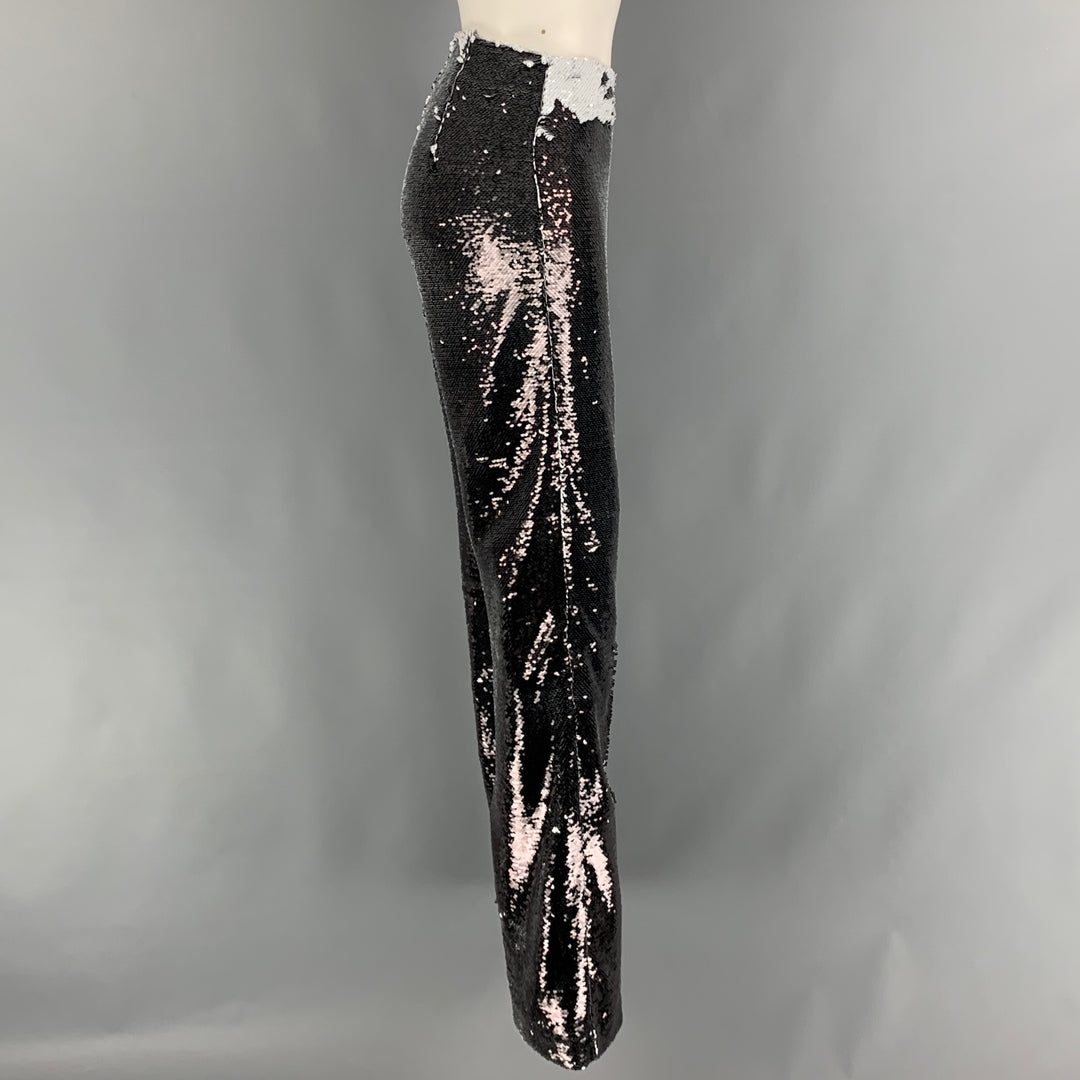MSGM Size S Black White Polyester Blend Sequined Side Zipper Dress Pan –  Sui Generis Designer Consignment