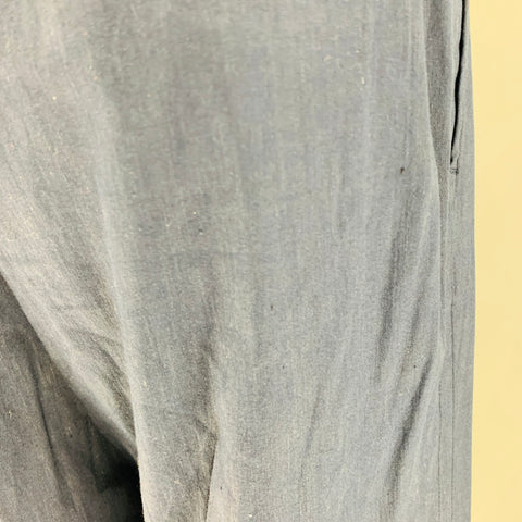 VINCE Pantalones de vestir sin cordones de mezcla de lino azul marino talla L
