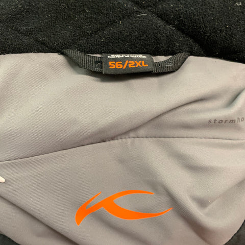 KJUS Taille XL Veste à capuche en polyester matelassé gris