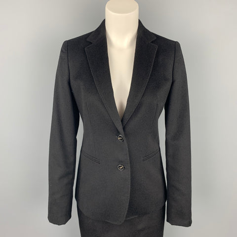 MAX MARA Taille 4 Tailleur jupe crayon en tissu noir