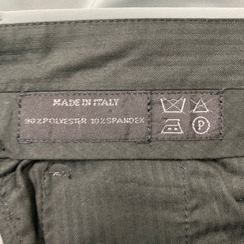 PRADA Taille 32 Pantalon habillé en mélange de polyester gris à devant plat