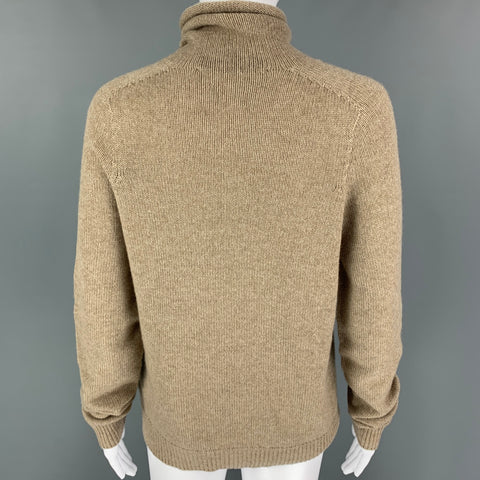 COLLECTION by RALPH LAUREN Size M Beige Taupe Cashmere Turtleneck Sweater