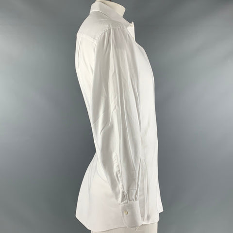 ERMENEGILDO ZEGNA Taille L Chemise manches longues en coton blanc