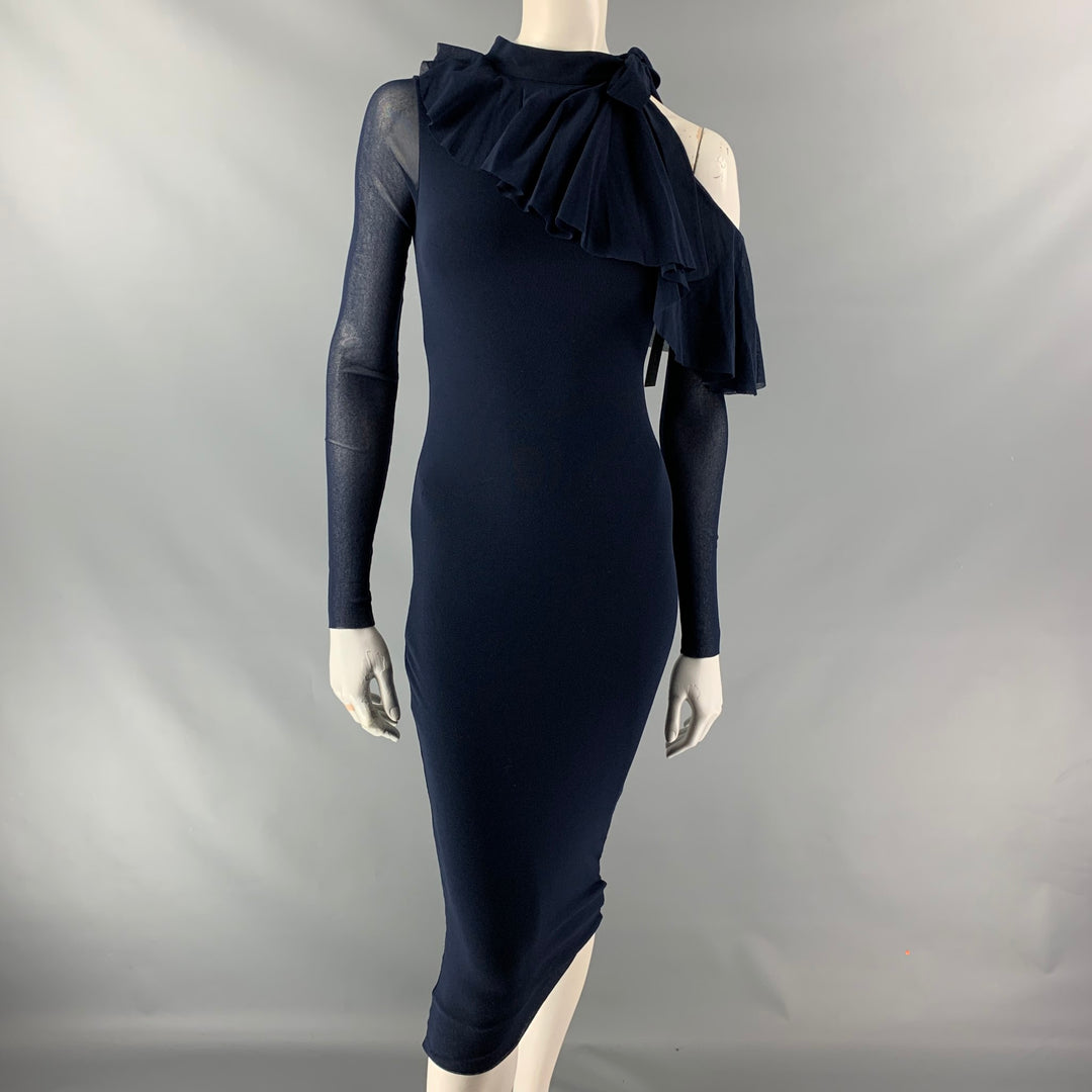 FUZZI Size XS Navy Solid  Polyamide Dress