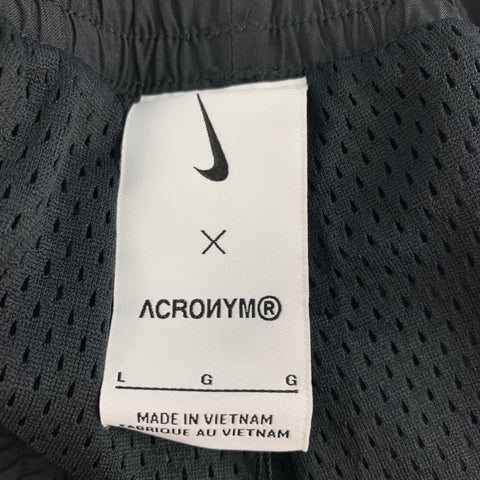 NIKE x ACRONYM Size L Black Polyester Sweatpants