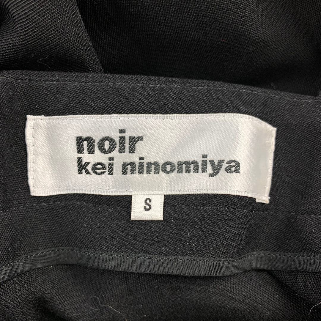 NOIR KEI NINOMIYA for COMME des GARCONS Size S Black Wool Dress Pants