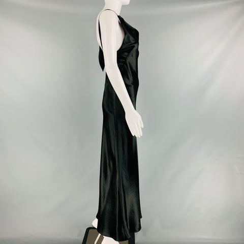 CHRISTOPHER ESBER Size 6 Black Draped Shift Dress