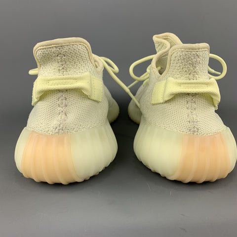 YEEZY X ADIDAS Boost 350 V2 Size 12 Butter Yellow Solid Nylon Lace Up Sneakers