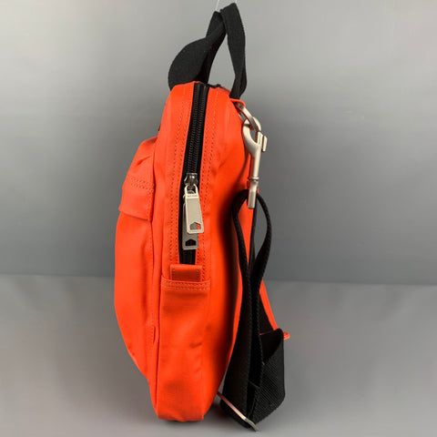 JACK SPADE Orange Black Canvas Cross Body Bag