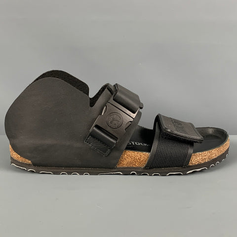 BIRKENSTOCK x ALEX WOLFE Size 8 Black Leather Sandals