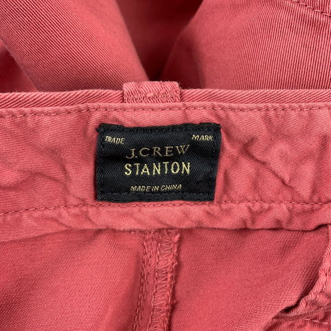 J CREW Stanton Size 32 Rose Cotton Zip Fly Shorts