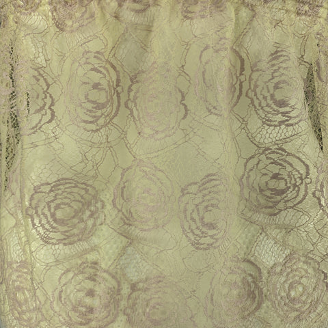 CHANEL Size 10 Beige Lace Glitter Ice Cream Martini Cruise 2004 Top