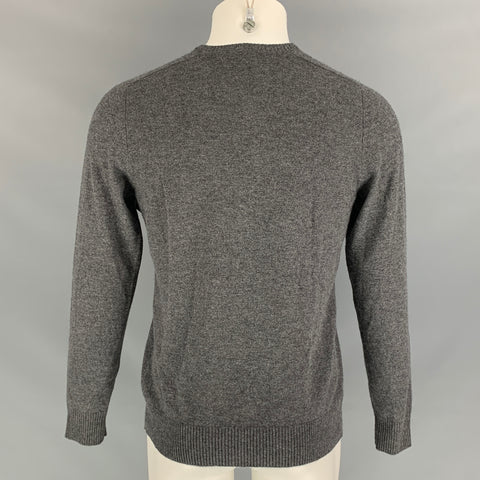 RRL by RALPH LAUREN Size M Grey Knitted Cashmere V-Neck Pullover