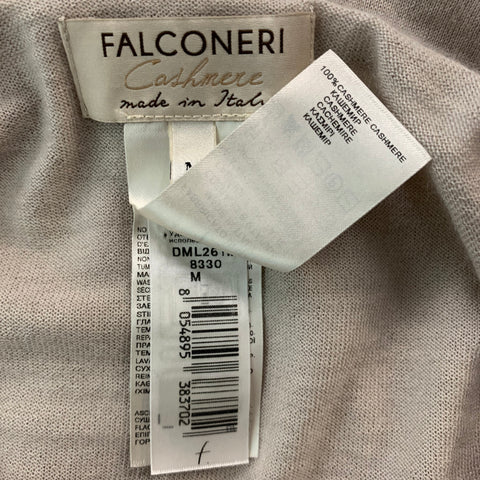 FALCONERI Size M Oatmeal Cashmere Long Sleeve Pullover