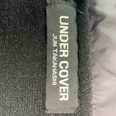 UNDERCOVER Talla L Abrigo con broches de presión de poliéster con dibujos animados multicolor negro