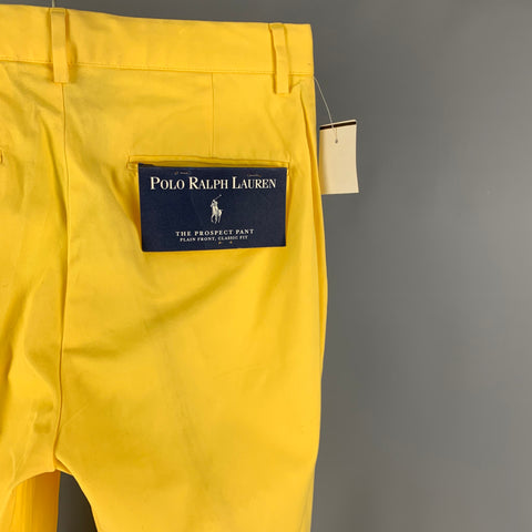 POLO by RALPH LAUREN Size 30 Yellow Cotton Chino Casual Pants