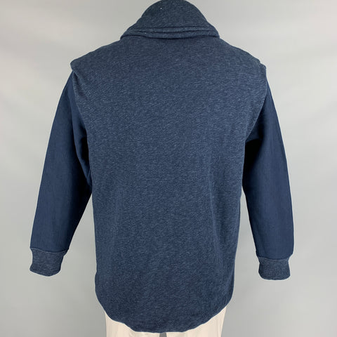 45rpm Size L Indigo Cotton Shawl Collar Jacket