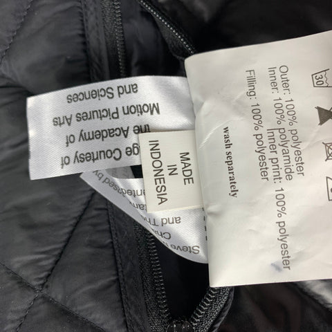 BARBOUR x Steve McQueen Collection Size L Black Quilted Polyester Zip & Snaps Jacket