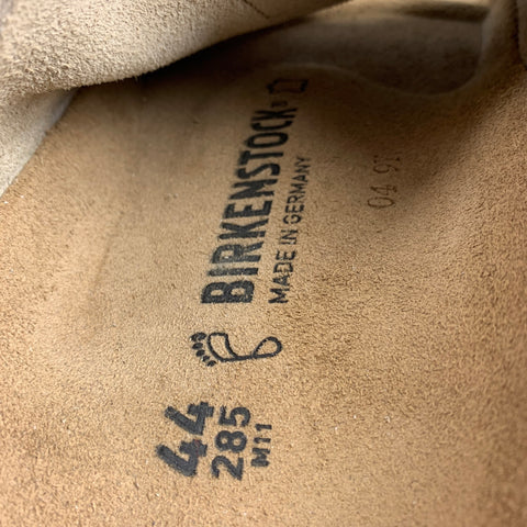 BIRKENSTOCK Size 11 Grey & Tan Mixed Fabrics Suede Kyoto Sandals