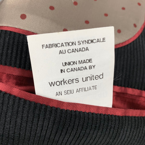 SAKS FIFTH AVENUE Size 40 Slate Corduroy Polyester Polyamide Sport Coat