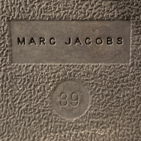 MARC JACOBS Size 9 Black Patent Leather Side Zipper Boots
