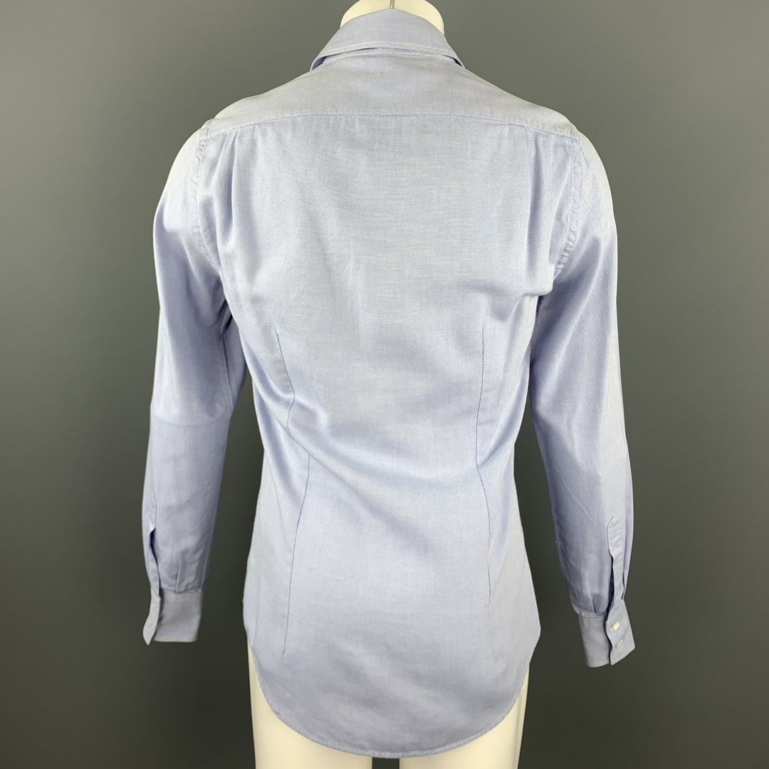 MICHAEL BASTIAN Size S Light Blue Cotton Button Up Long Sleeve Shirt