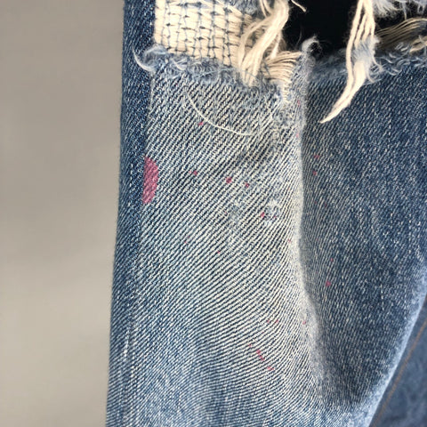 LEVIS BY RE/DONE Size 27 Light Blue Denim Washed Jeans