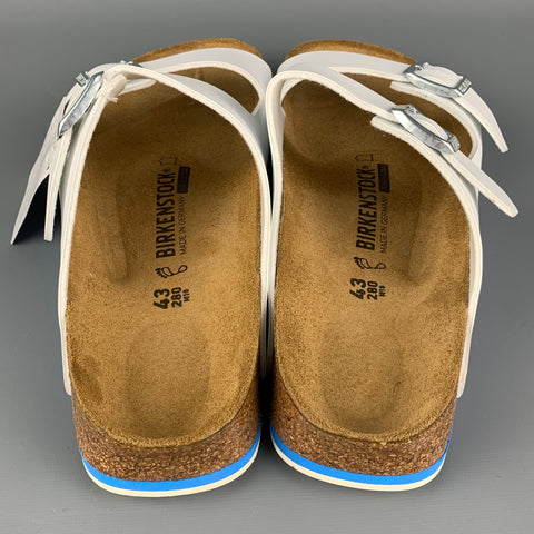 BIRKENSTOCK Size 10 White Tan Cork Sandals