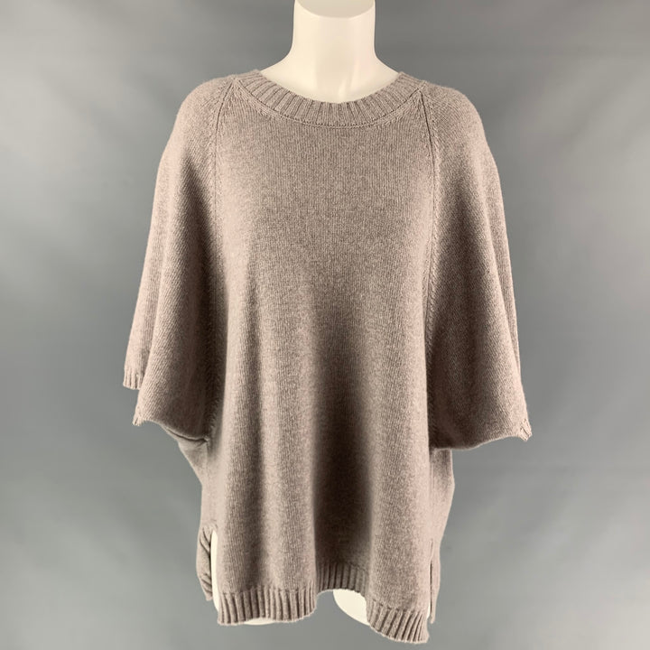 FALCONERI Size S/M Taupe Cashmere Oversized Raglan Sweater