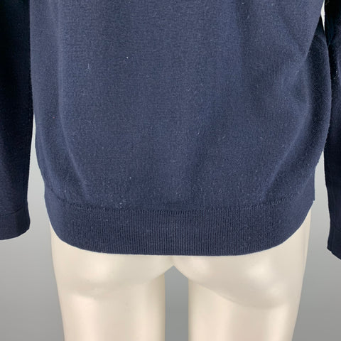 BROOKS BROTHERS Size M Navy Merino Wool Crew-Neck Pullover