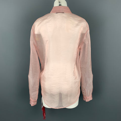 Blusa con botones de poliamida transparente rosa talla 6 de MSGM