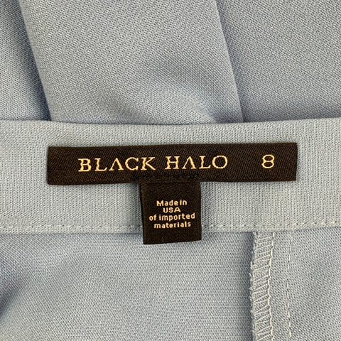 BLACK HALO Size 8 Light Blue Polyamide Blend Tapered Dress Pants