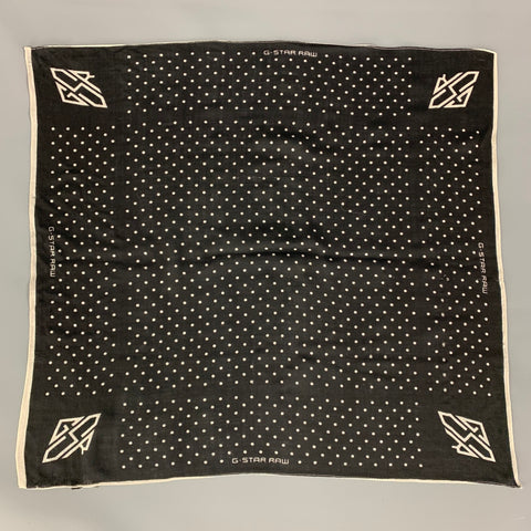 G-STAR Black White Dots Wool Scarf